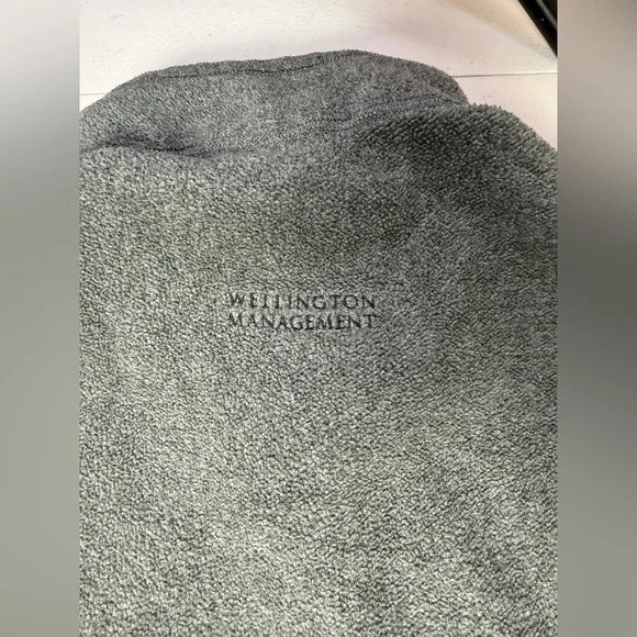 PATAGONIA Mens Vest L Gray Synchilla Full Zip Mock Neck Outdoor Hiking company - Picture 2 of 8